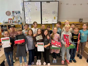 Ein Schuhkarton zu Weihnachten